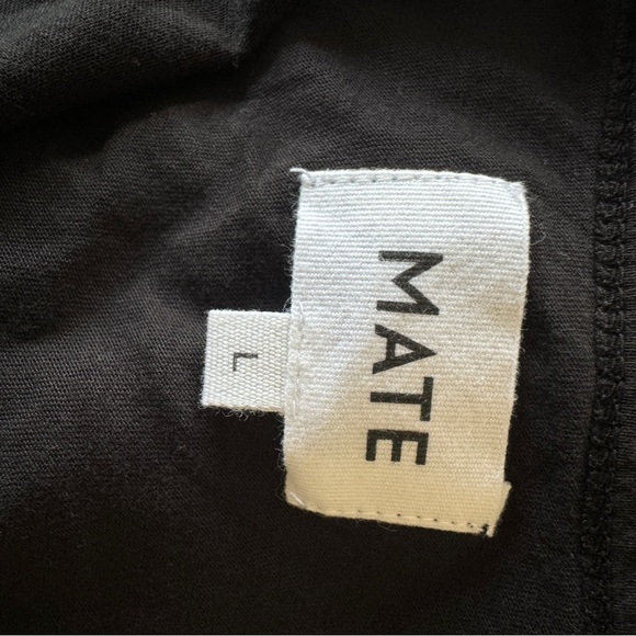 NWT size L Black Sleeveless Scoop Neck Tank Top - MATE the Label - Picture 8 of 9